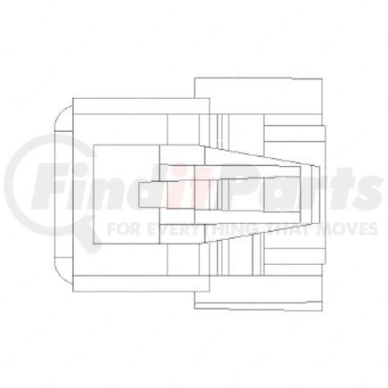 23-13144-216 by FREIGHTLINER - Multi-Purpose Wiring Terminal - Harness Component, Female, Brown, Plug, 2 Cavity Count