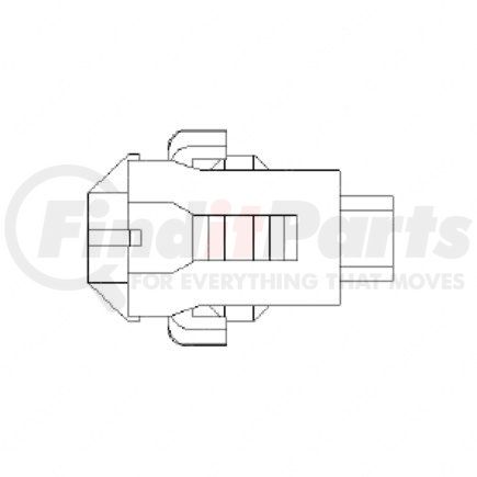 23-13144-307 by FREIGHTLINER - Multi-Purpose Wiring Terminal - Inline, Female, Black, Plug, 3 Cavity Count