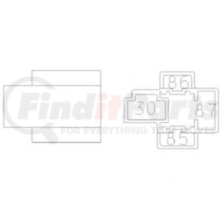 23-13151-405 by FREIGHTLINER - Multi-Purpose Wiring Terminal - HARNESS COMPONENT, Male, Black, 4 Cavity Count