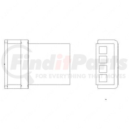 23-13151-404 by FREIGHTLINER - Multi-Purpose Wiring Terminal - Male, Black, ECU/Device, 4 Cavity Count