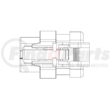 23-13151-418 by FREIGHTLINER - Multi-Purpose Wiring Terminal - ECU/Device, Female, Black, Plug, 4 Cavity Count