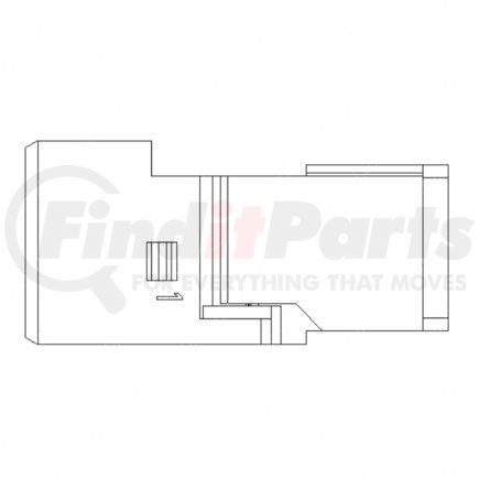 23-13151-207 by FREIGHTLINER - Multi-Purpose Wiring Terminal - ECU/Device, Black, Plug, 2 Cavity Count