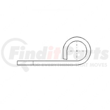 23-13062-221 by FREIGHTLINER - Multi-Purpose Wiring Terminal - Terminal, Flag, (0.31 Inch), 1.58L, 00 Gauge