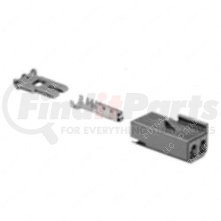 23-13141-207 by FREIGHTLINER - Multi-Purpose Wiring Terminal - Inline, Female, Black, Plug, 2 Cavity Count