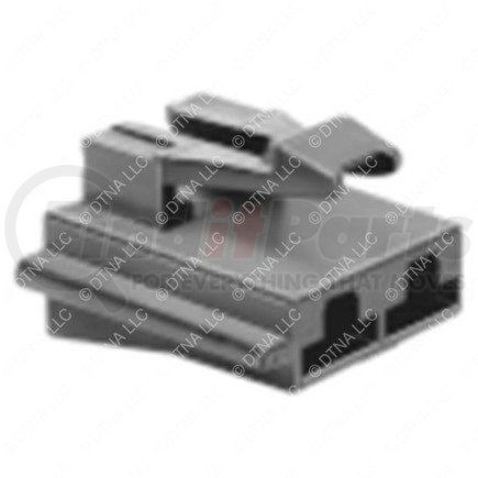 23-13141-217 by FREIGHTLINER - Multi-Purpose Wiring Terminal - Inline, Female, Black, Plug, 2 Cavity Count