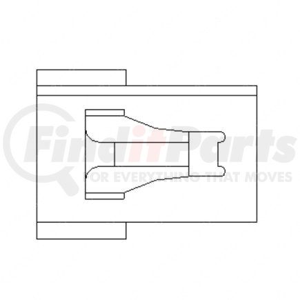 23-13141-220 by FREIGHTLINER - Multi-Purpose Wiring Terminal - ECU/Device, Gray, Plug, 2 Cavity Count