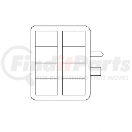 23-13141-803 by FREIGHTLINER - Multi-Purpose Wiring Terminal - Inline, Female, Black, Plug, 8 Cavity Count