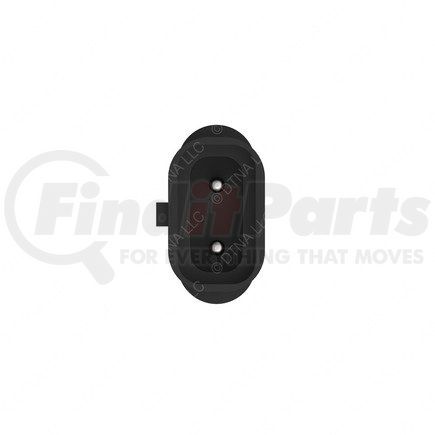 23-13142-220 by FREIGHTLINER - Multi-Purpose Wiring Terminal - Inline, Black, Receptacle, 2 Cavity Count