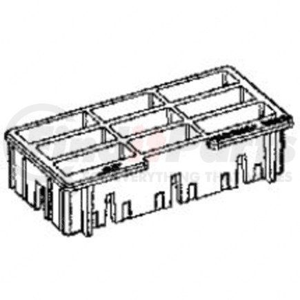 23-13432-017 by FREIGHTLINER - Multi-Purpose Wiring Terminal - Red, 24 Cavity Count