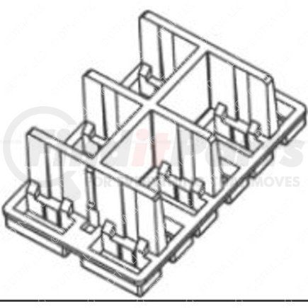 23-13432-025 by FREIGHTLINER - Multi-Purpose Wiring Terminal - Red, 79 Cavity Count