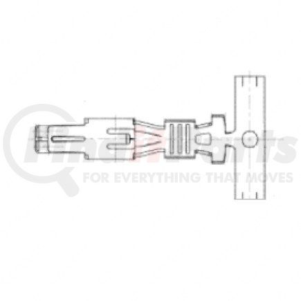 23-13661-400 by FREIGHTLINER - Multi-Purpose Wiring Terminal - Female, 16-14 ga.