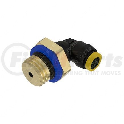 23-13738-003 by FREIGHTLINER - Pipe Fitting - Elbow, 90 deg, M16 x 1.5, Male, O-Ring, -4, Push-to-Connect