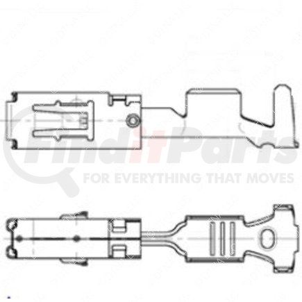 23-13209-263 by FREIGHTLINER - Multi-Purpose Wiring Terminal - Female, 20-18 ga.