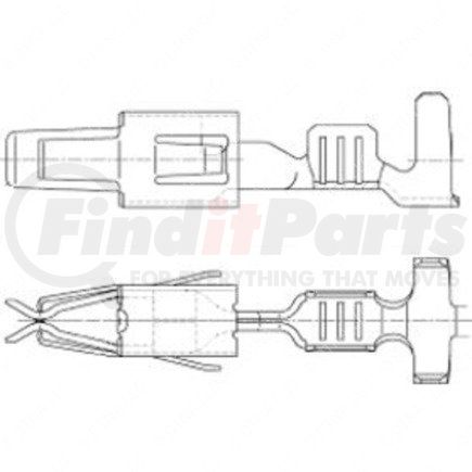 23-13209-082 by FREIGHTLINER - Multi-Purpose Wiring Terminal - Female, 16-14 ga.