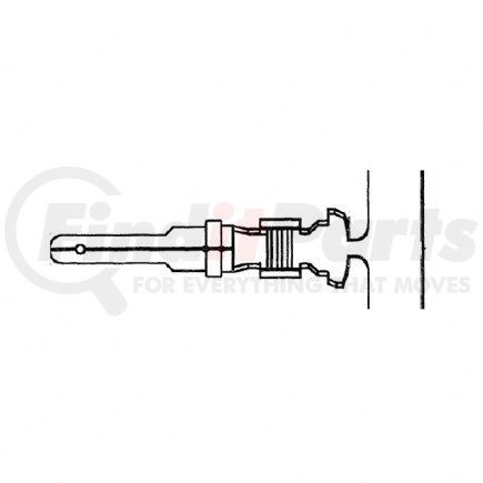 23-13210-211 by FREIGHTLINER - Multi-Purpose Wiring Terminal - Male, 14-12 ga.