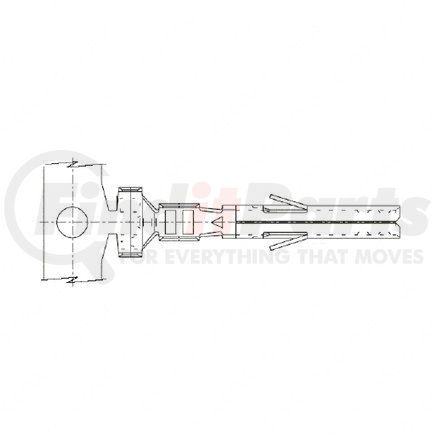 23-13211-480 by FREIGHTLINER - Multi-Purpose Wiring Terminal - Female, 24-18 ga.