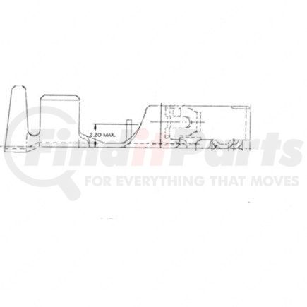 23-13215-040 by FREIGHTLINER - Multi-Purpose Wiring Terminal - Female