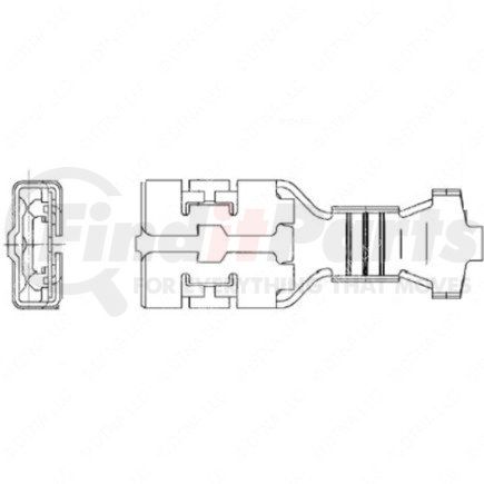 23-13215-401 by FREIGHTLINER - Multi-Purpose Wiring Terminal - Female, 12 ga.