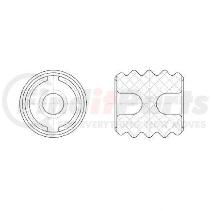 23-13218-006 by FREIGHTLINER - Harness Connector Seal - Silicone Plastic/Silicone, Clear