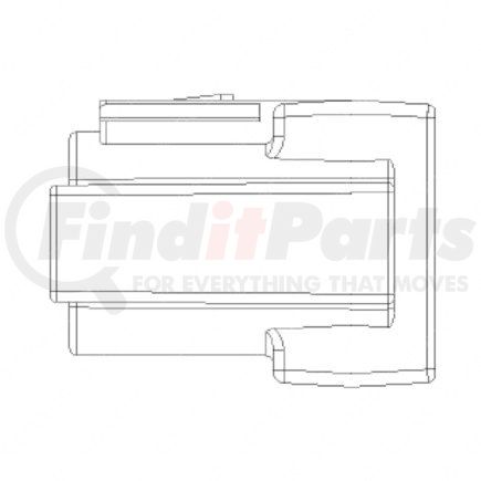 23-13303-903 by FREIGHTLINER - Multi-Purpose Wiring Terminal - Male, Black, 4 Cavity Count