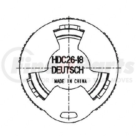 23-13303-814 by FREIGHTLINER - Multi-Purpose Wiring Terminal - Black, 26-24 ga.