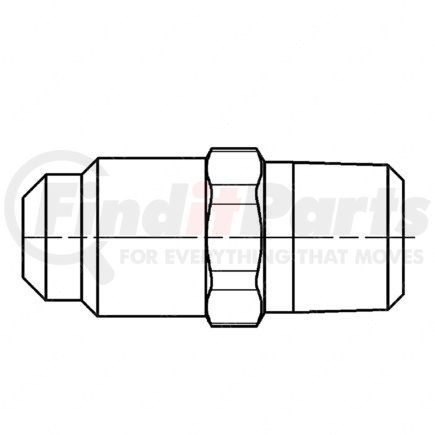 23-14195-002 by FREIGHTLINER - Pipe Fitting - Connector, SAE 45 deg, 08 x 08 Male PT, Long