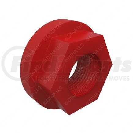 23-13770-000 by FREIGHTLINER - Nut - Mount, 3/4-16 UNF, Nylon, Red