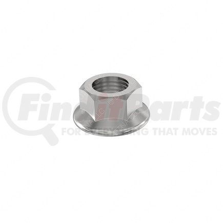 23-13861-204 by FREIGHTLINER - Nut - Hexagonal, Flange, 1/4-28 in., Lock, Aluminum and Zinc Alloy