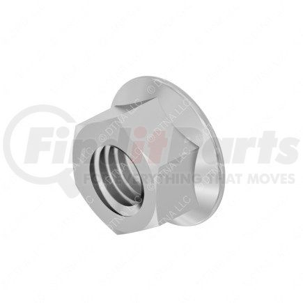 23-13862-204 by FREIGHTLINER - Nut - Hex, Flange, 1/4-28 in., Zinc and Aluminum