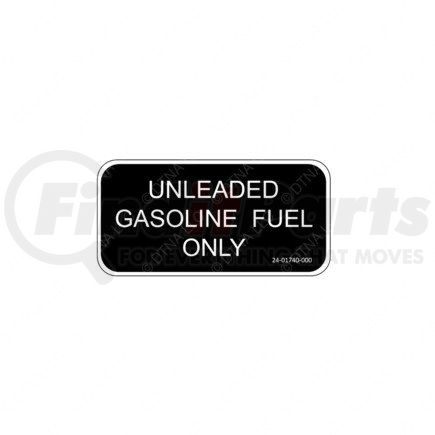 24-01740-000 by FREIGHTLINER - Fuel Tank Label - Vinyl, 81 mm x 39 mm