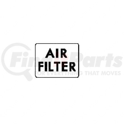 24-01793-018 by FREIGHTLINER - Dash Indicator Light - Polycarbonate, Amber, Legend, Air Filter