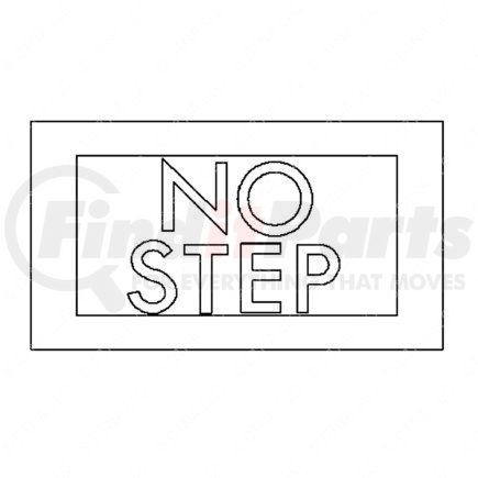 24-01840-019 by FREIGHTLINER - No Step Label - Amber