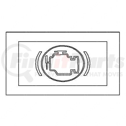 24-01840-054 by FREIGHTLINER - Dash Indicator Light - Green