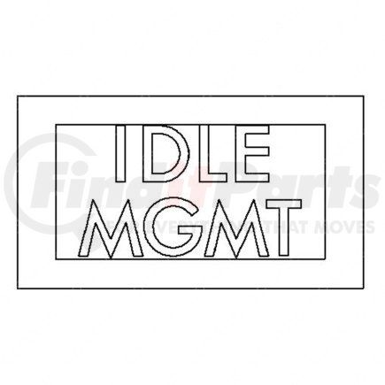 24-01840-055 by FREIGHTLINER - Miscellaneous Label - Legend, Idle, Management