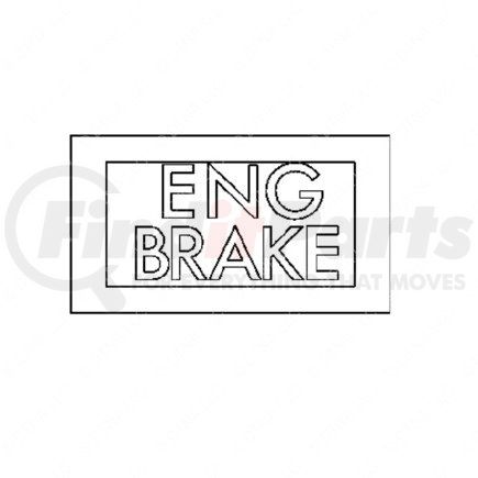 24-01840-067 by FREIGHTLINER - Miscellaneous Label - Legend, Engine Brake