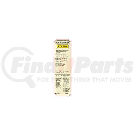 24-01872-000 by FREIGHTLINER - Caution Label - Vinyl, 180 mm x 55 mm