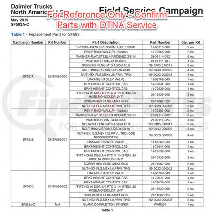 25-SF583-001 by FREIGHTLINER - Shock Mount Bracket