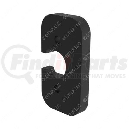 48-25486-000 by FREIGHTLINER - Door Latch Seal - EPDM (Synthetic Rubber), Black, 78.9 mm x 43.7 mm