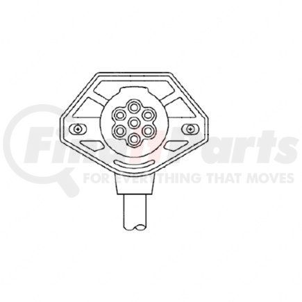 66-02340-012 by FREIGHTLINER - Receptacle Insert Connector - 304.80 mm Length