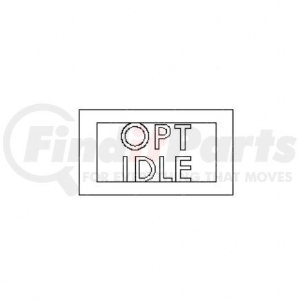 24-00909-014 by FREIGHTLINER - Multi-Purpose Decal - Polycarbonate