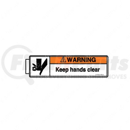 24-00916-000 by FREIGHTLINER - Caution Label - Vinyl, 146.05 mm x 38.1 mm