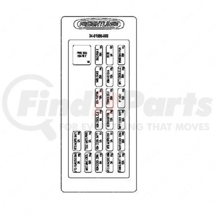24-01686-009 by FREIGHTLINER - Miscellaneous Label - Electric, PDM2, Power Transmission, EB2