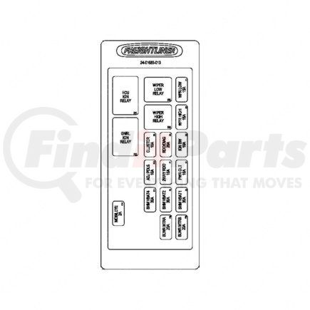 24-01685-013 by FREIGHTLINER - Miscellaneous Label - Electric PDM1, Fw, EB2