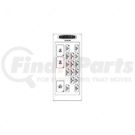 24-01687-002 by FREIGHTLINER - Miscellaneous Label - Electric Power Distribution Module3, Chassis