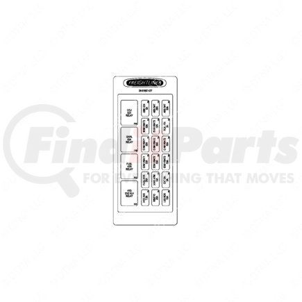 24-01687-007 by FREIGHTLINER - Miscellaneous Label - Electric Power Distribution Module3, Chassis, B2/S2