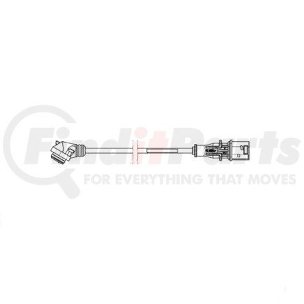 A-001-540-53-36 by FREIGHTLINER - ABS Wheel Speed Sensor Cable - 900 mm Wire Length