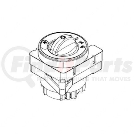 66-14951-001 by FREIGHTLINER - Headlight Switch - 12V, -40 to 85 deg. C Operating Temp.