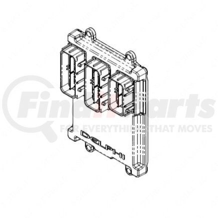 66-15104-000 by FREIGHTLINER - Engine Control Module (ECM) - 184.2 mm x 125 mm