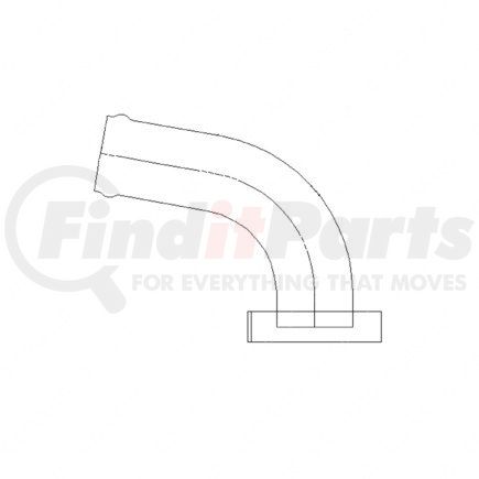 A01-26654-000 by FREIGHTLINER - Engine Oil Filler Pipe Adapter - Steel