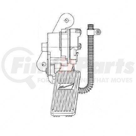 A01-31315-000 by FREIGHTLINER - Accelerator Pedal Assembly - Glass Fiber Reinforced With Nylon Housing Material